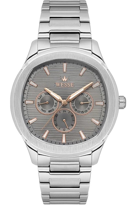 Ceas barbatesc Wesse, model WWG402905, 44mm, metalic, curea metalica