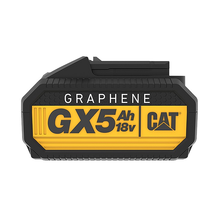CAT GXB5 nagy teherbírású grafén akkumulátor, 18V, 5.0Ah, extrém hőmérséklet-állóság, 1.00Kg
