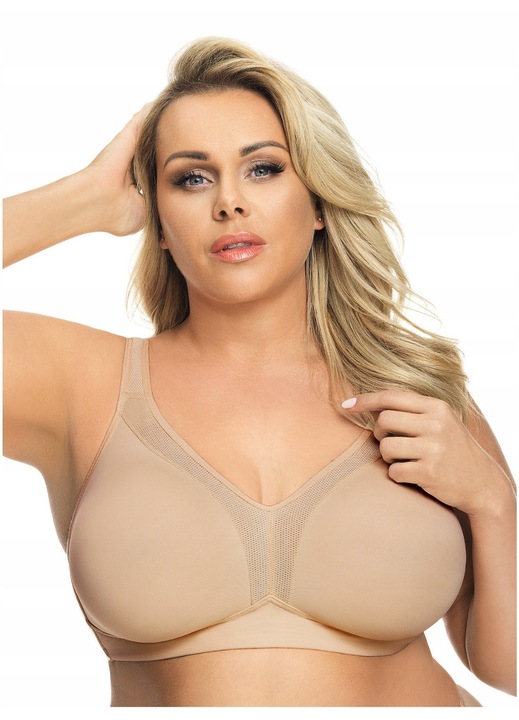Sutien dama Mada Anya, poliamida/bumbac/elastan, bej