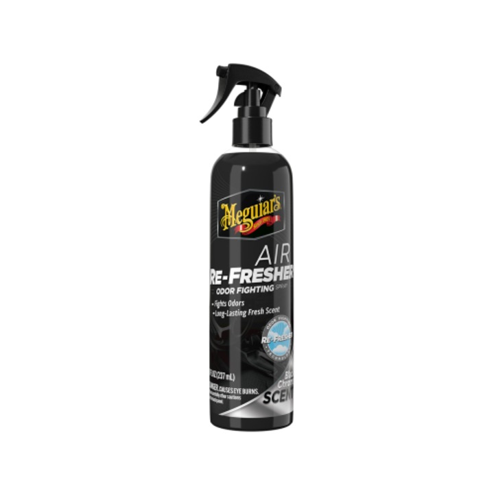 Освежител за въздух за кола Meguiar's Air Re-Fresher Odor Fighting Spray, аромат на черен хром, 237 мл