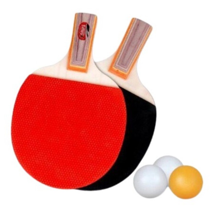 Set 2 Palete Tenis de Masa + 3 Mingi CELhome