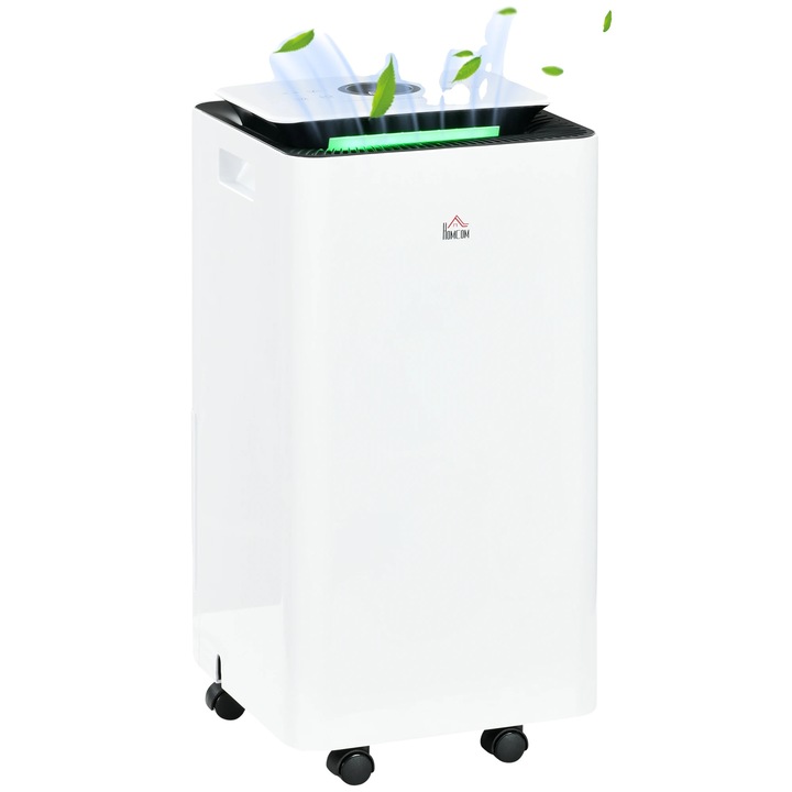 Elektromos páramentesítő, 10L/nap, 200W, kompakt méretek 25x25x50,5 cm, fehér