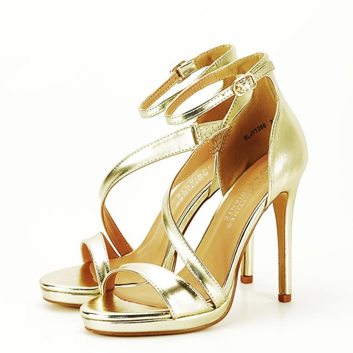 Елегантни сандали BLJY1286 128, Златист, Златист