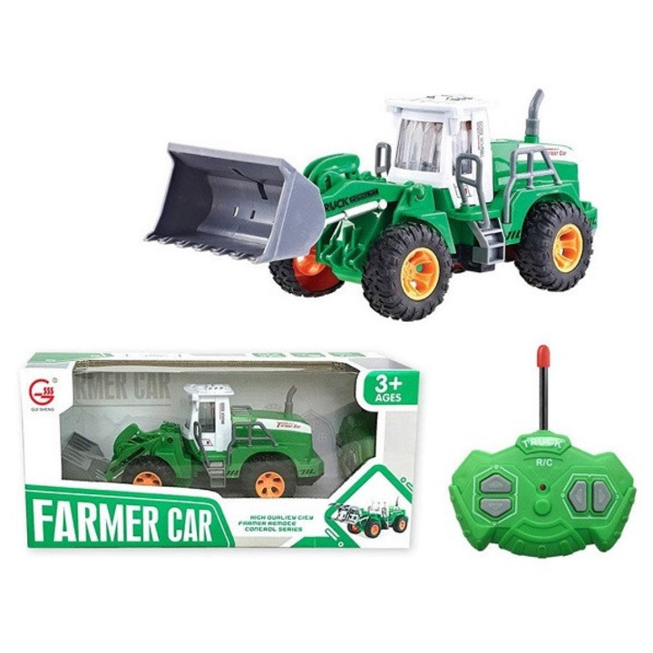 Buldozer cu telecomanda, verde, 3+