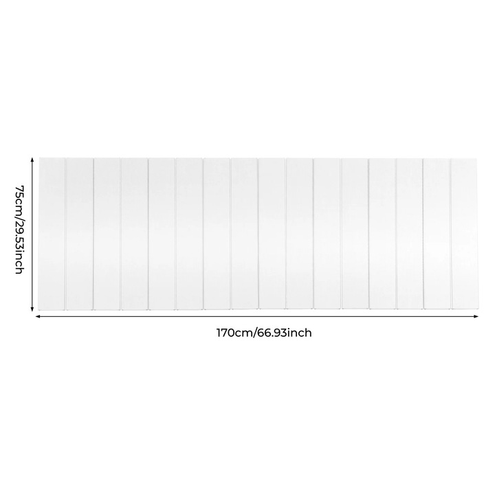 Capac pliabil pentru cada, Tava acoperitoare cada 170x75 cm, PVC impermeabil termoizolant, Protectie impotriva prafului, Sarcina maxima 5 kg, Alb