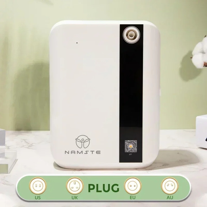 Elektromos diffúzor, 500ml, Bluetooth, fali vagy vízszintes rögzítésű, fehér, 210x160x80mm