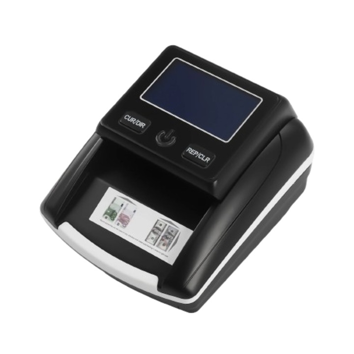 Detector de bancnote false, verificator de bani cu 6 moduri, verificator de bani portabil fara fir, 10 W