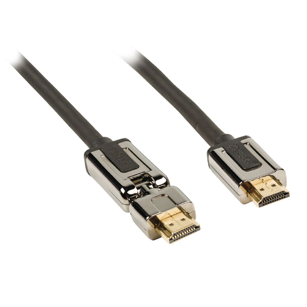 Cablu HDMI pentru conectare audio/video la monitor, PC, TV, Profigold High rotativ, 5 m - eMAG.ro