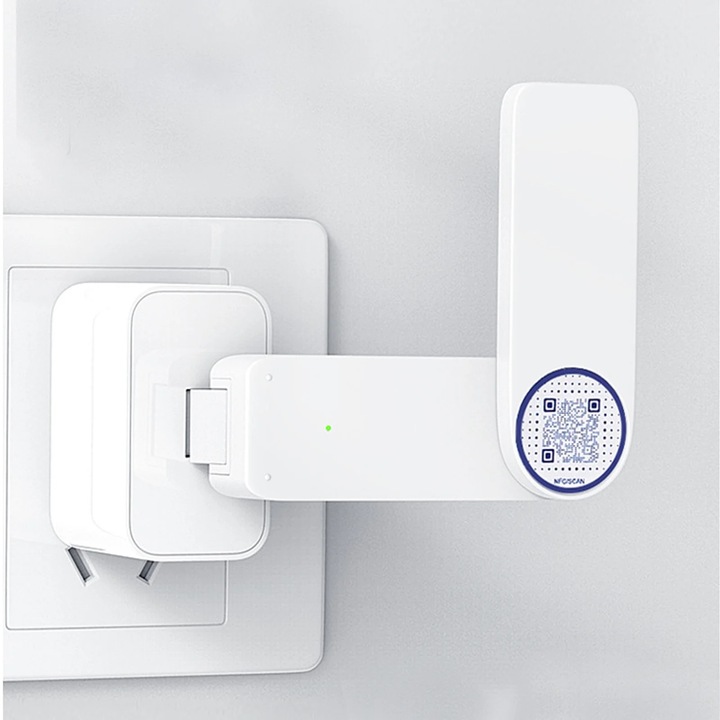 YANYXR hordozható USB NFC WiFi jelerősítő 8x2.7x2cm fehér
