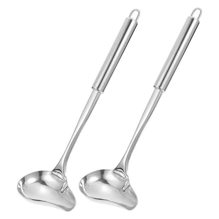 Linguri supa inox set 2 piese argintiu 30x8.5x1.5cm