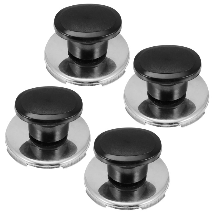 YANYXR 4 darabos fekete teáskanna fütyülő fedél készlet 5.8x5.8x4 cm