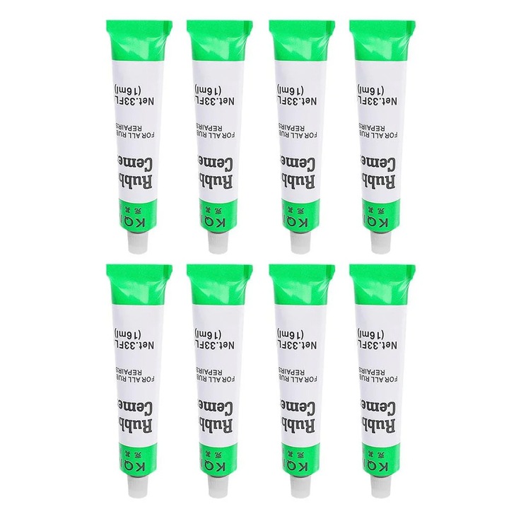 Adeziv universal pentru reparatii anvelope YANYXR, rezistent la umiditate si temperatura, 10.6cm, 16ml, set 1/4/8 buc