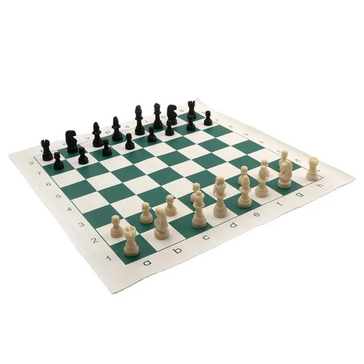 Комплект шах YANYXR, фигури от PU кожа, дъска 43x43см, многоцветен