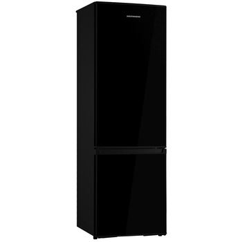 Combina frigorifica Heinner HC-H273BKF+, 269 l, Clasa F, Iluminare LED, Control mecanic Termostat ajustabil, H 176 cm, Negru Combina frigorifica Heinner HC-H273BKF+, 269 l, Clasa F, Iluminare LED, Control mecanic Termostat ajustabil, H 176 cm, Negru