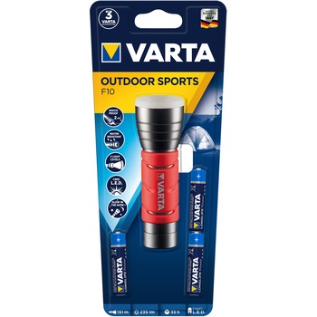 Lanterna LED Varta Outdoor Sports, 5W, 235 lm, 3AAA, Rosu Lanterna LED Varta Outdoor Sports, 5W, 235 lm, 3AAA, Rosu