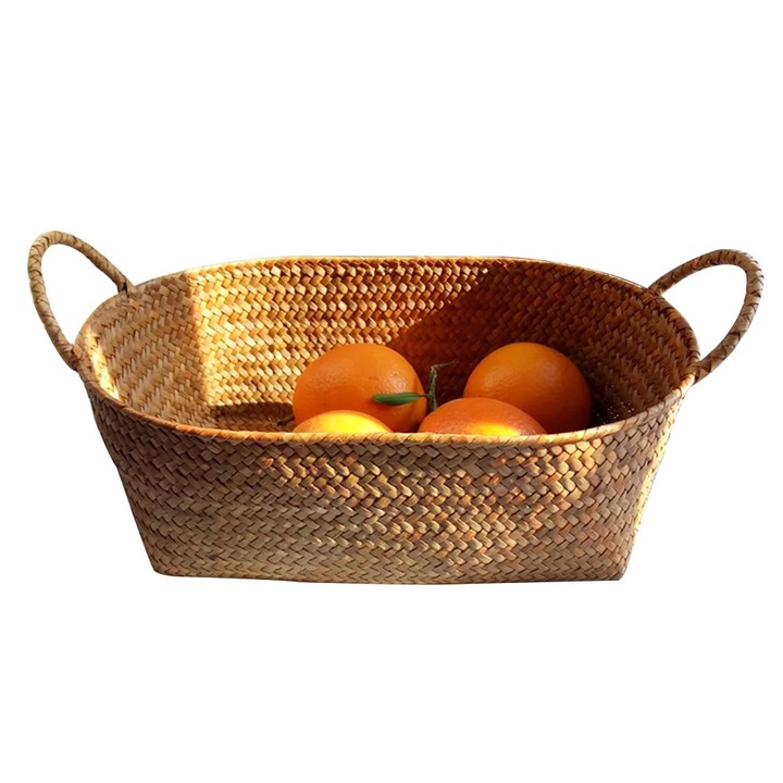 Cosuri tesute manual, set 3 dimensiuni, culoare naturala, 30x20x12cm