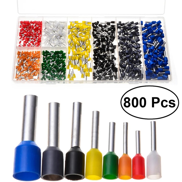Set 800 terminale cablu izolate YANYXR multicolor 28x11.5cm
