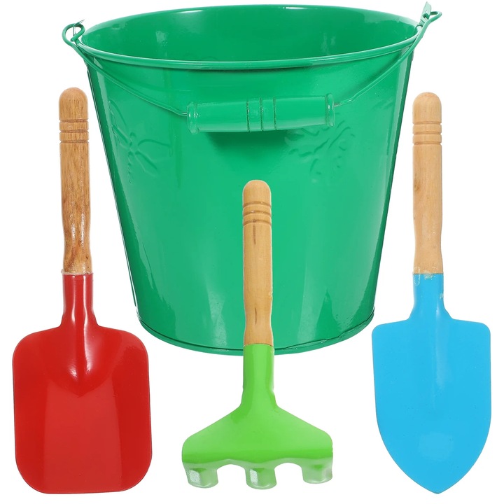Set jucarii plaja YANYXR, fier, colorat, 18x13x15.5cm