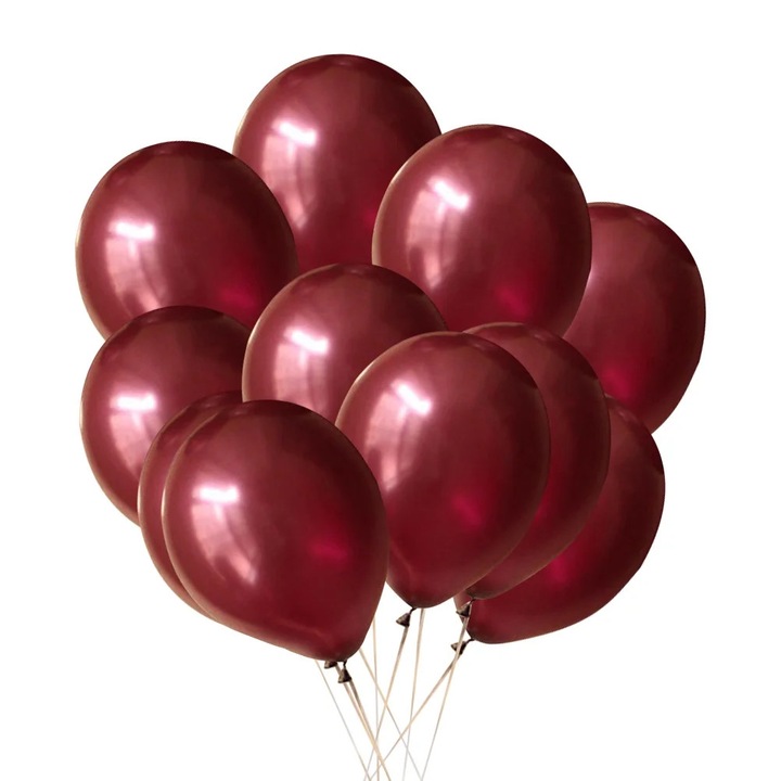 YANYXR latex lufi 12 inch borvörös 30x30x0.1cm szett 100 db
