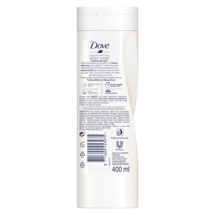Lotiune de corp, DOVE, Intensive, Nourishment, 400 ml
