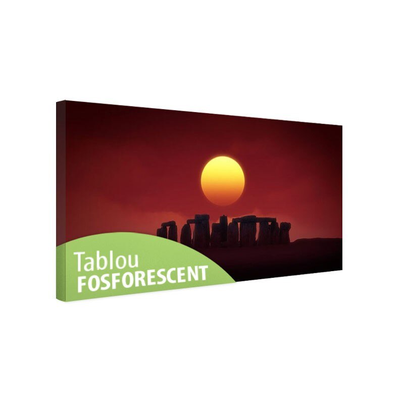 Tablou fosforescent Stonehenge, 80x40 cm