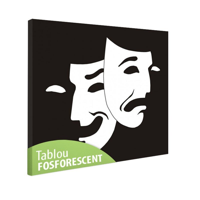 Tablou fosforescent Teatru, 40x40 cm