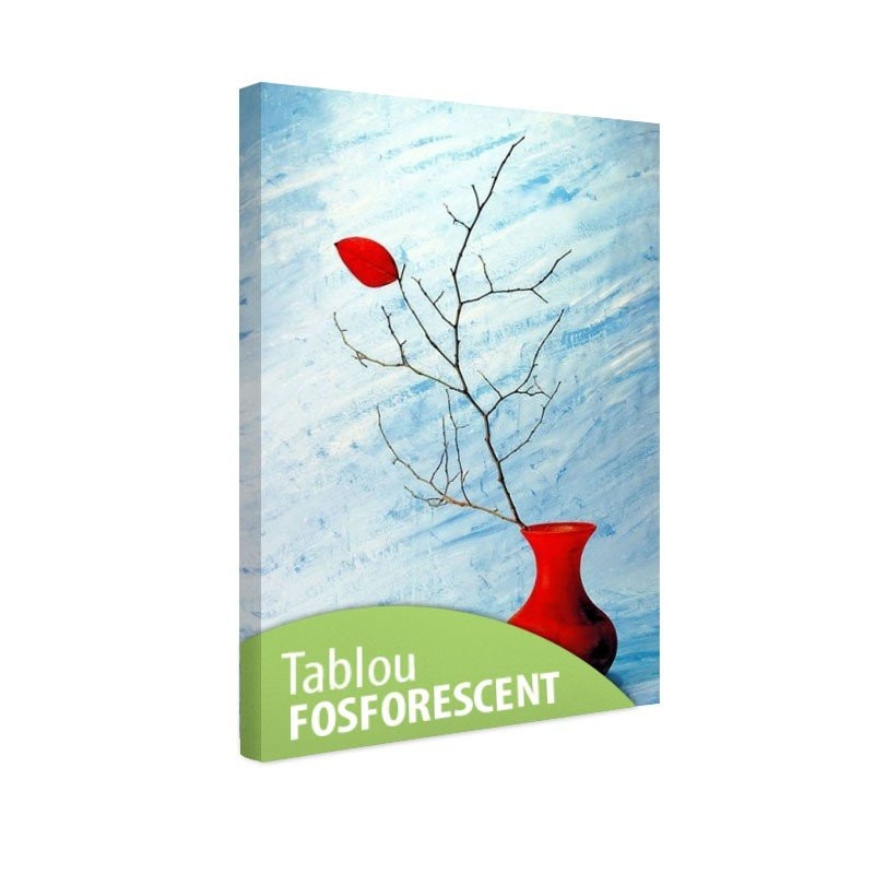 Tablou fosforescent Ultima frunza, 90x52 cm