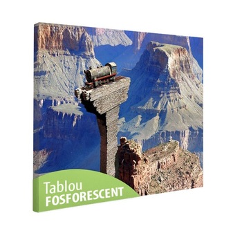 Tablou fosforescent Trenul pierdut, 120x80 cm Tablou fosforescent Trenul pierdut, 120x80 cm
