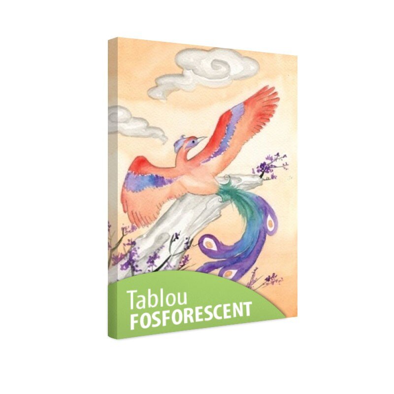 Tablou fosforescent Phoenix, 90x52 cm
