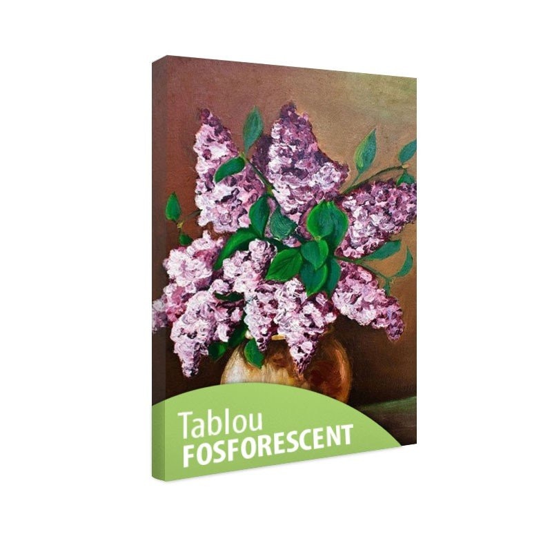 Tablou fosforescent Flori de liliac 80x120cm