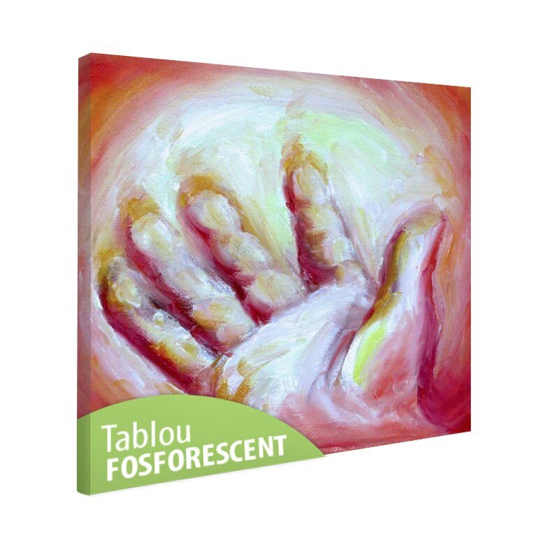 Tablou fosforescent Mana vindecatoare, 40x40 cm