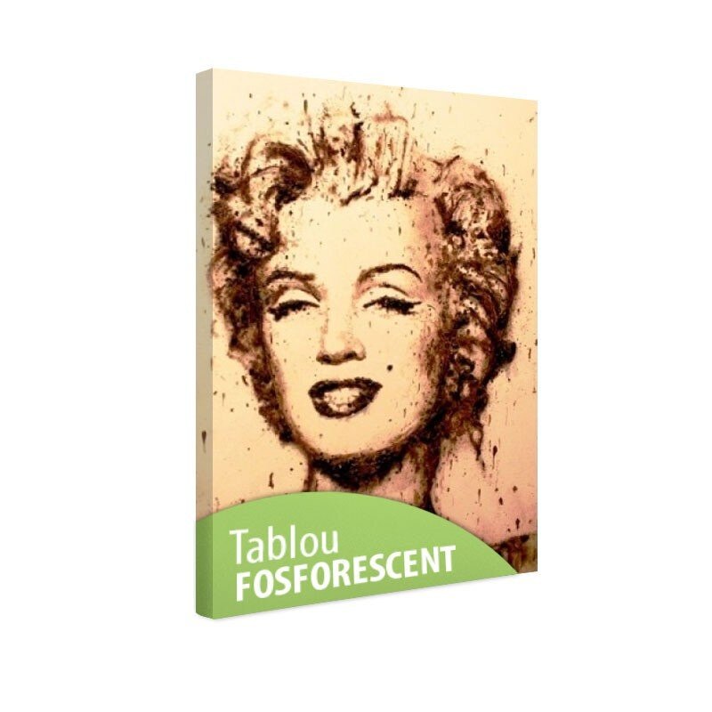Tablou fosforescent Marilyn portret 52x90cm