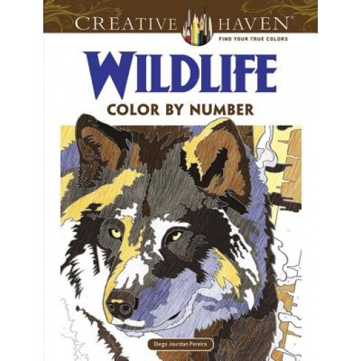 Creative Haven Wildlife Color by Number Coloring Book, Diego Jourdan Pereira (Author)