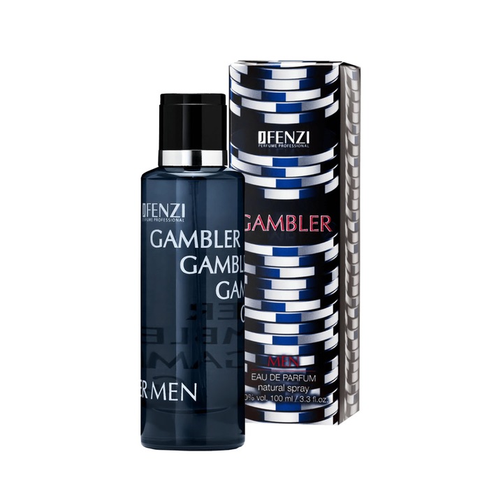 Férfi parfüm jFenzi, Gambler, 100 ml