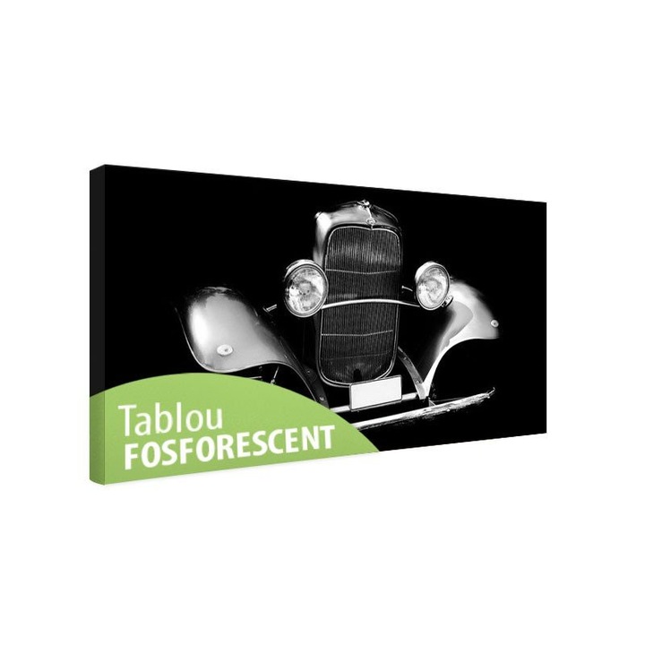 Tablou fosforescent Masina de epoca 40x20 cm