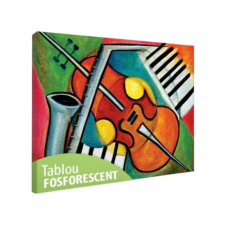 Tablou fosforescent Orchestra 90x52 cm