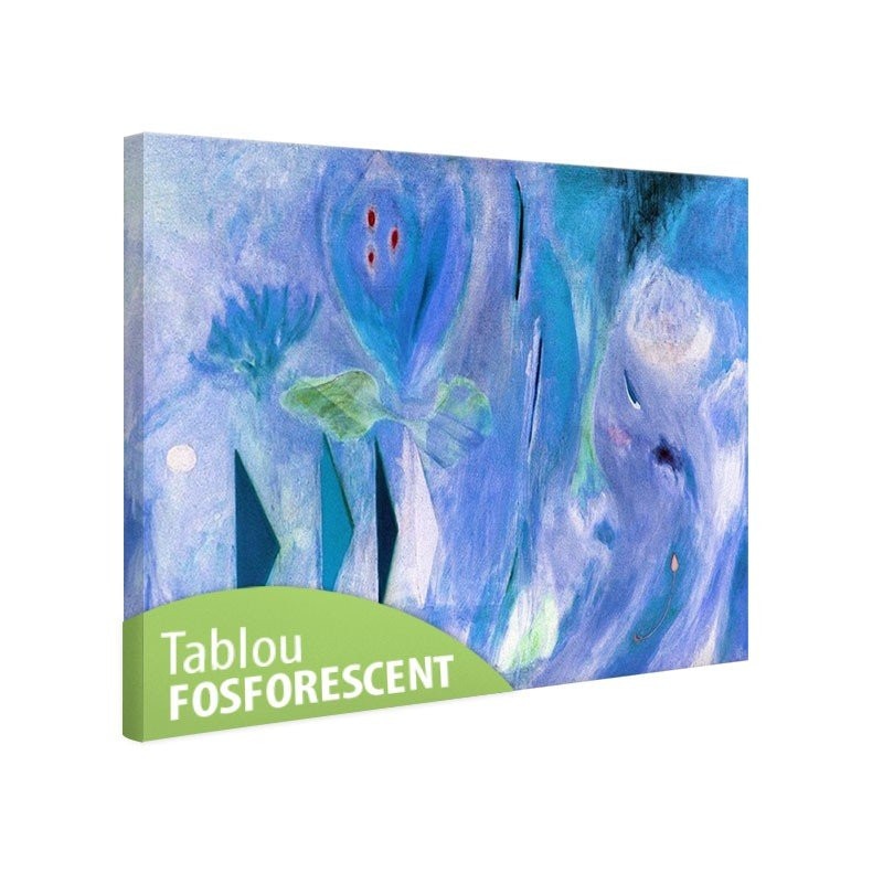 Tablou fosforescent Pictura albastra 120x80 cm