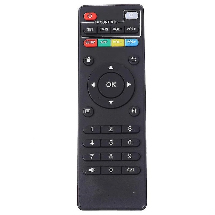 Telecomanda universala IR pentru Android TV Box, plastic, negru