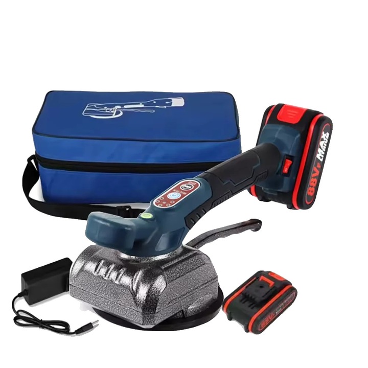 Slefuitoare electrica fara fir, 1000W, capacitate baterie 15000mAh, frecventa vibratie 12000RPM