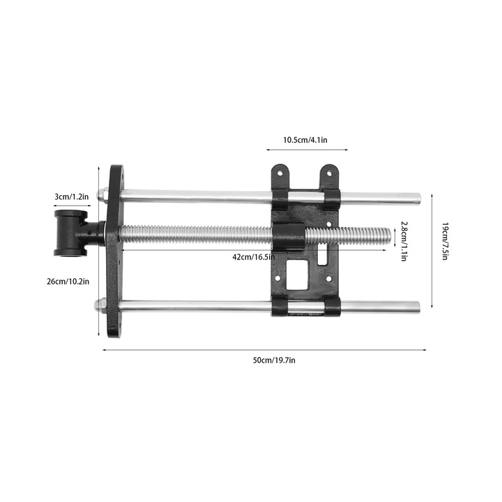 Menghina din fier maleabil, constructie robusta, maner ergonomic, 50x26cm