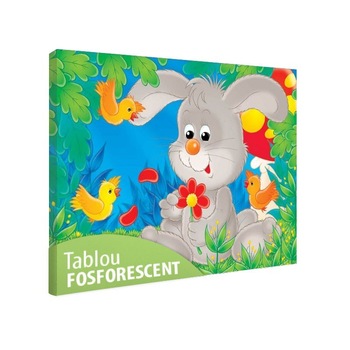 Tablou fosforescent Iepuras 52x90 cm Tablou fosforescent Iepuras 52x90 cm