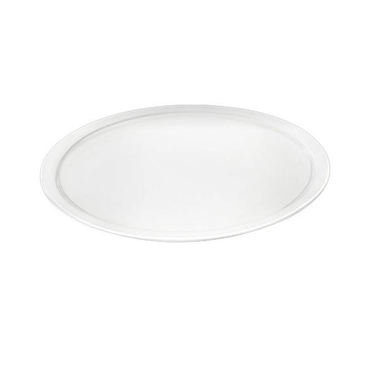 Farfurie portelan, Alb, rotunda, pentru pizza, 35.5 cm, WILMAX