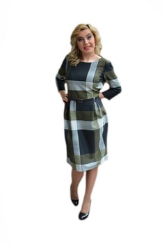 Rochie feminina de toamna-iarna,D&J Exclusive,, Verde/Negru Rochie feminina de toamna-iarna,D&J Exclusive,, Verde/Negru