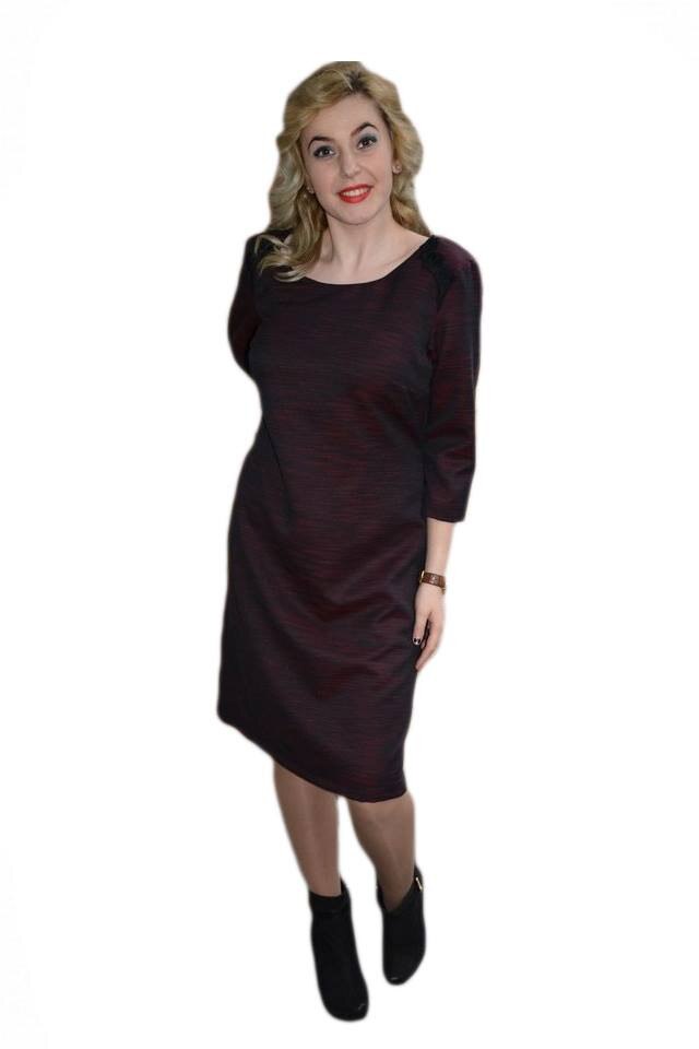 Rochie de iarna,design simplist,D&J Exclusive, Marsala