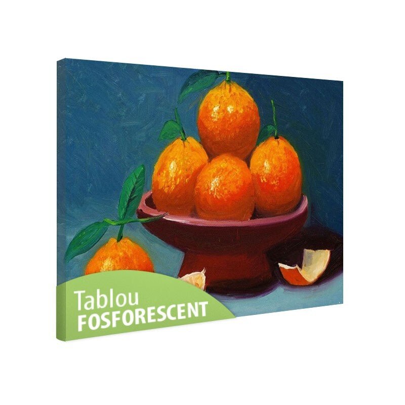 Tablou fosforescent Portocale, 60x40 cm