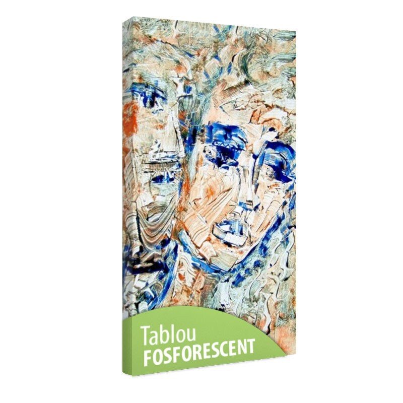 Tablou fosforescent Fete vopsite in ulei 52x120cm