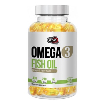 Omega 3, Ulei de peste, 480 EPA / 240 DHA, 1200 Mg, 200 Capsule, Pure Nutrition USA Omega 3, Ulei de peste, 480 EPA / 240 DHA, 1200 Mg, 200 Capsule, Pure Nutrition USA