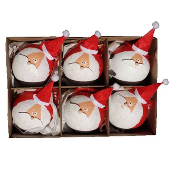 Globuri Mos Craciun realizate manual 100%, produse traditionale romanesti Globuri Mos Craciun realizate manual 100%, produse traditionale romanesti