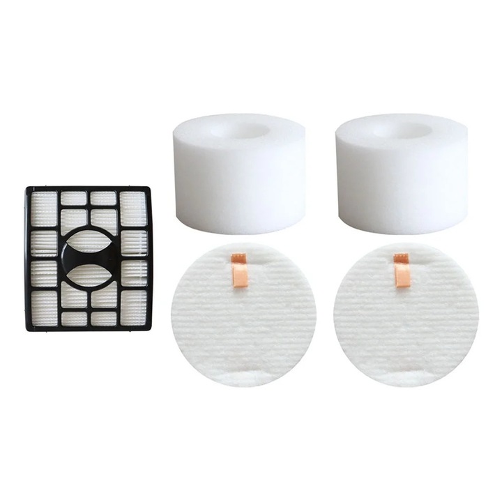 Kit filtre pentru aspirator YANYXR ZD550 pentru Shark Lift-Away, spuma 60 PPI si filtru evacuare H12, negru/alb, 5 piese, cod BCS3160720