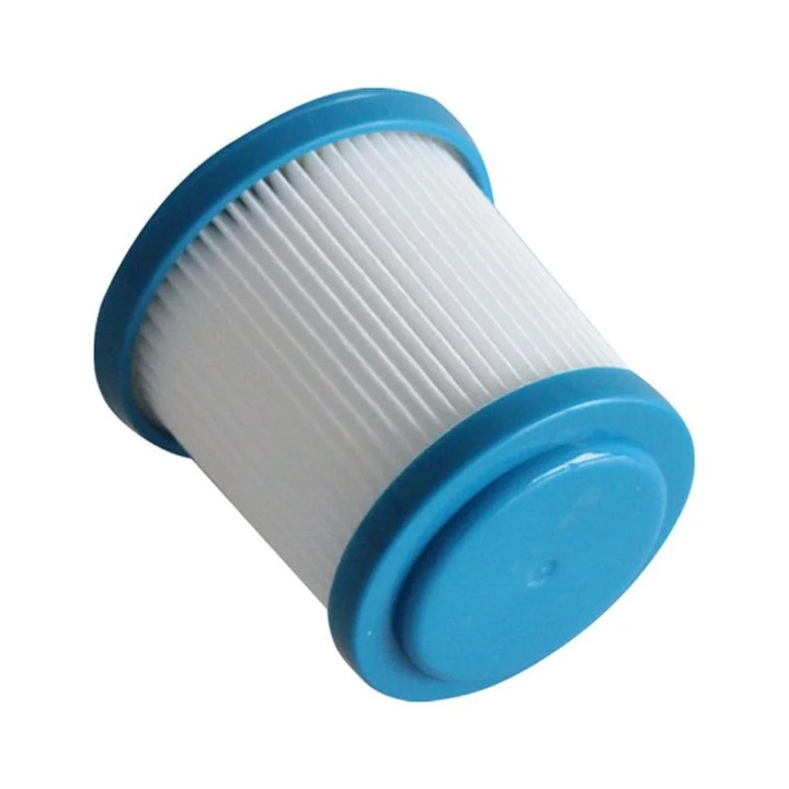 Filtru pentru aspirator portabil YANYXR 90606058-01, compatibil Black & Decker FEJ520JF/SVJ520BFS/FEJ520JFSX-XE, plisat, alb/albastru, 1 buc